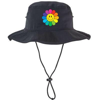 Happy Retro Rainbow Flower Legacy Cool Fit Booney Bucket Hat