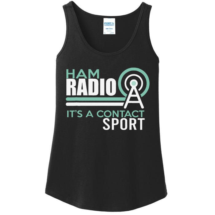 Ham Radioham Radio ItS A Contact Sport Ladies Essential Tank