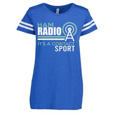 Ham Radioham Radio ItS A Contact Sport Enza Ladies Jersey Football T-Shirt