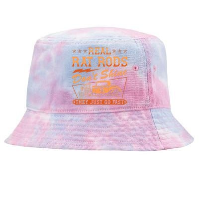 Hot Rod Rusty Car Dont Shine Vintage Rat Rod  Tie-Dyed Bucket Hat