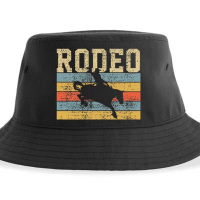 Horse Riding Retro Vintage Western Country Sustainable Bucket Hat