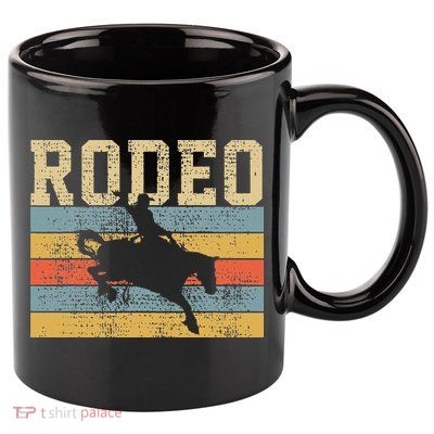 Horse Riding Retro Vintage Western Country 11oz C Handle Ceramic Mug