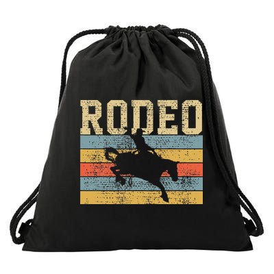 Horse Riding Retro Vintage Western Country Drawstring Bag