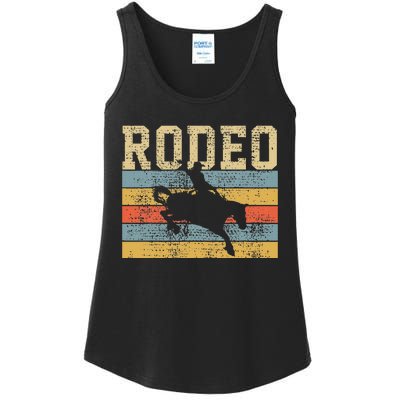 Horse Riding Retro Vintage Western Country Ladies Essential Tank