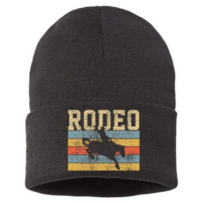 Horse Riding Retro Vintage Western Country Sustainable Knit Beanie