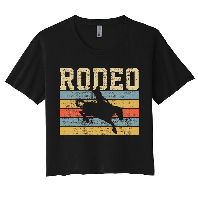 Horse Riding Retro Vintage Western Country Crop Top