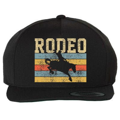 Horse Riding Retro Vintage Western Country Wool Snapback Cap