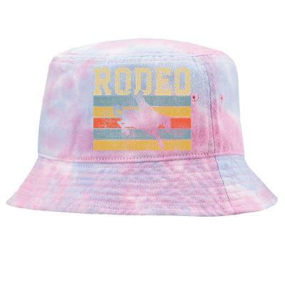 Horse Riding Retro Vintage Western Country Tie-Dyed Bucket Hat