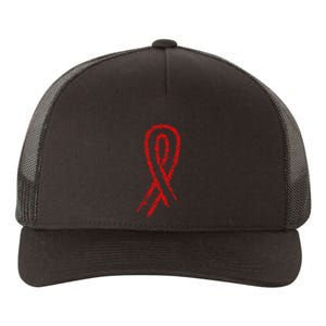 Hiv Red Ribbon World Aids Day Yupoong Adult 5-Panel Trucker Hat