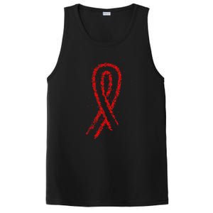 Hiv Red Ribbon World Aids Day PosiCharge Competitor Tank