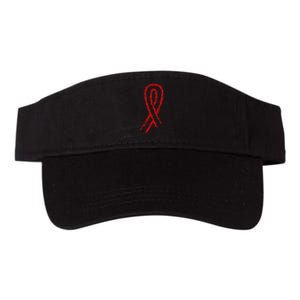 Hiv Red Ribbon World Aids Day Valucap Bio-Washed Visor