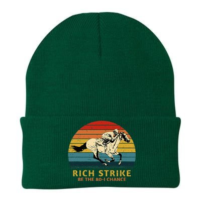 Horse Racing Rich Strike Be The 801 Chance Derby Winner Knit Cap Winter Beanie