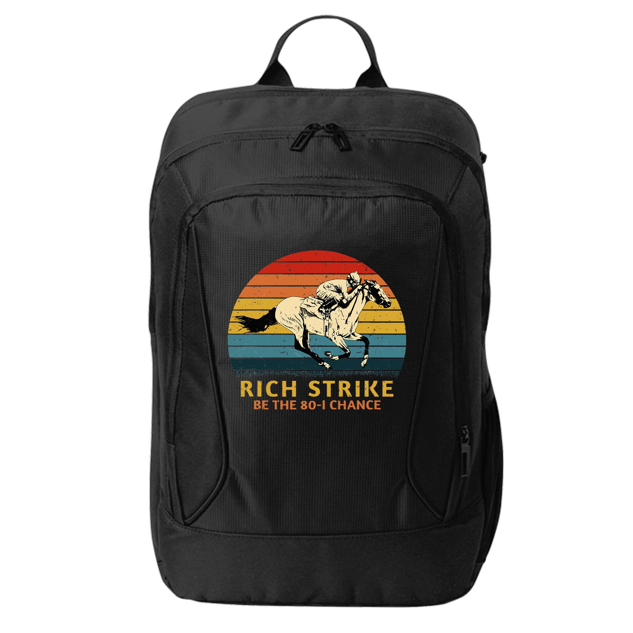 Horse Racing Rich Strike Be The 801 Chance Derby Winner City Backpack