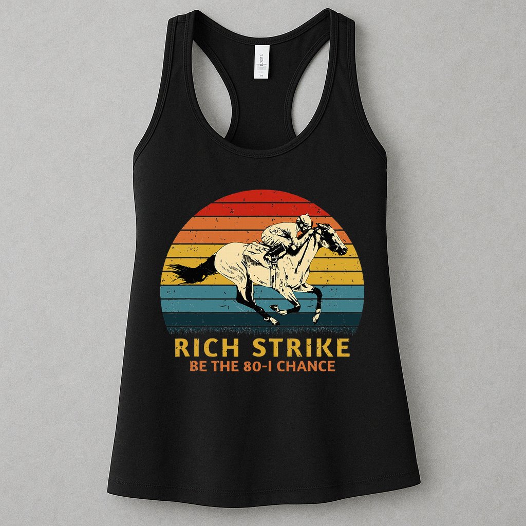 Horse Racing Rich Strike Be The 801 Chance Derby Winner Womens Tank Top