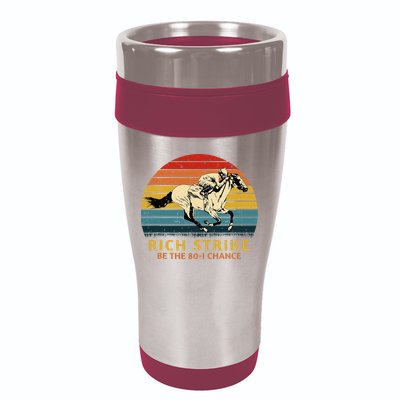 Horse Racing Rich Strike Be The 801 Chance Derby Winner 16oz Travel Tumbler