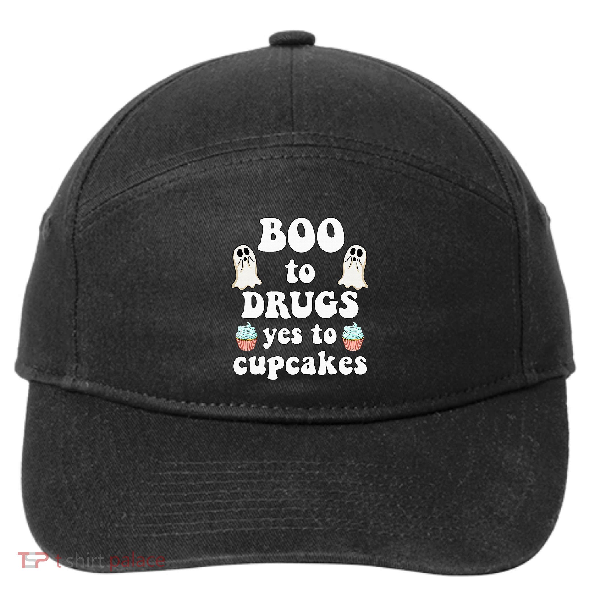 Halloween Red Ribbon Week Say BOO To Say Yes To Cupcakes 7-Panel Snapback Hat