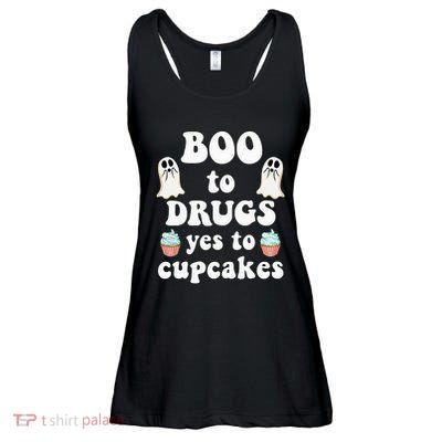 Halloween Red Ribbon Week Say BOO To Say Yes To Cupcakes Ladies Essential Flowy Tank