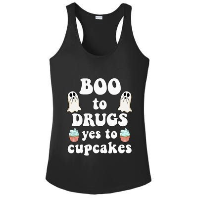 Halloween Red Ribbon Week Say BOO To Say Yes To Cupcakes Ladies PosiCharge Competitor Racerback Tank
