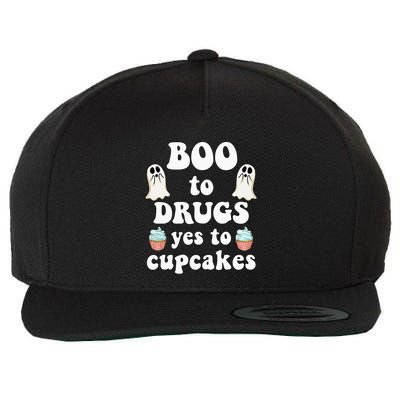 Halloween Red Ribbon Week Say BOO To Say Yes To Cupcakes Wool Snapback Cap