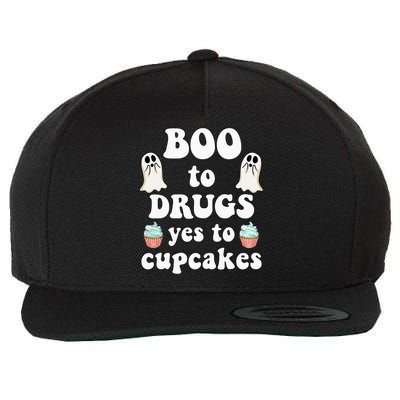 Halloween Red Ribbon Week Say BOO To Say Yes To Cupcakes Wool Snapback Cap