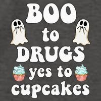 Halloween Red Ribbon Week Say BOO To Say Yes To Cupcakes Vector Backpack