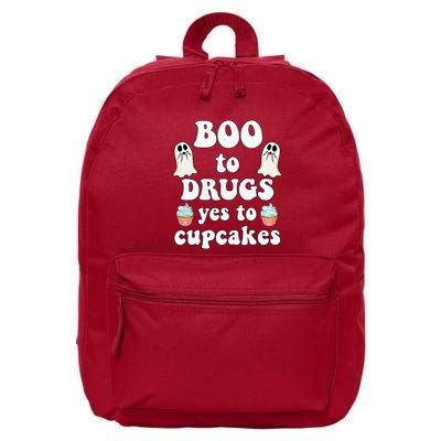 Halloween Red Ribbon Week Say BOO To Say Yes To Cupcakes 16 in Basic Backpack