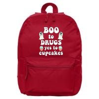 Halloween Red Ribbon Week Say BOO To Say Yes To Cupcakes 16 in Basic Backpack