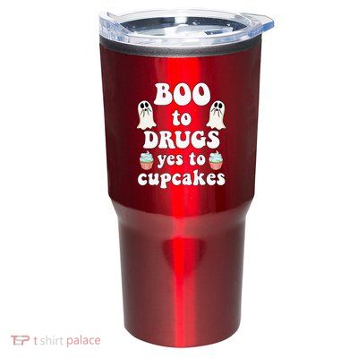 Halloween Red Ribbon Week Say BOO To Say Yes To Cupcakes Tumbler