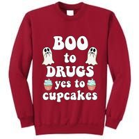 Halloween Red Ribbon Week Say BOO To Say Yes To Cupcakes Tall Sweatshirt