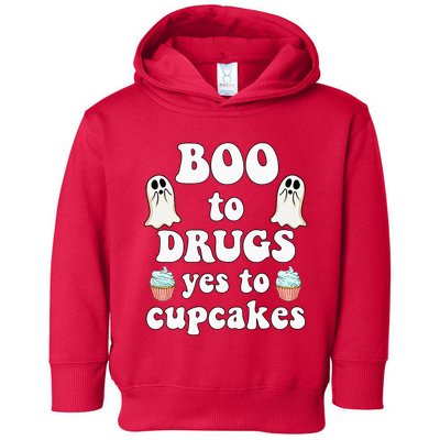 Halloween Red Ribbon Week Say BOO To Say Yes To Cupcakes Toddler Hoodie