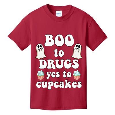 Halloween Red Ribbon Week Say BOO To Say Yes To Cupcakes Kids T-Shirt