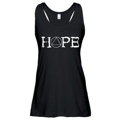 Hope Recover Sobriety Recovery Alcoholic Sober Ladies Essential Flowy Tank