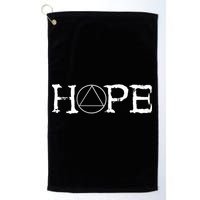 Hope Recover Sobriety Recovery Alcoholic Sober Golf Towel