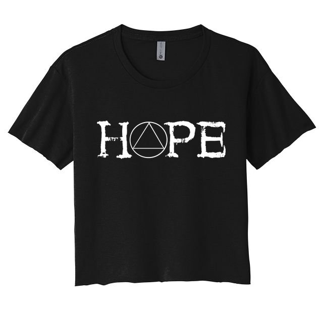 Hope Recover Sobriety Recovery Alcoholic Sober Crop Top