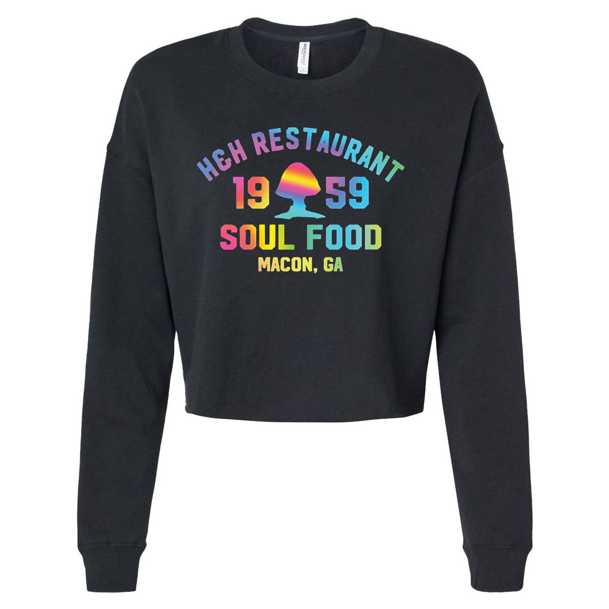 H&H Restaurant Soul Food Macon Ga 1959 Cropped Pullover Crew