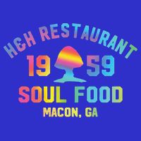 H&H Restaurant Soul Food Macon Ga 1959 Women's V-Neck T-Shirt