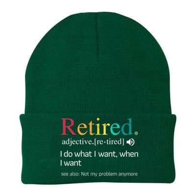 Hilarious Retirement Saying Funny Retire Quote Knit Cap Winter Beanie