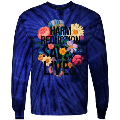 Harm Reduction Saves Lives Mental Health Awareness Month Tie-Dye Long Sleeve Shirt