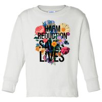 Harm Reduction Saves Lives Mental Health Awareness Month Toddler Long Sleeve Shirt