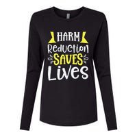 Harm Reduction Saves Lives Womens Cotton Relaxed Long Sleeve T-Shirt