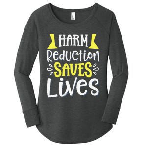 Harm Reduction Saves Lives Women's Perfect Tri Tunic Long Sleeve Shirt