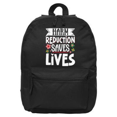 Harm Reduction Saves Lives 16 in Basic Backpack