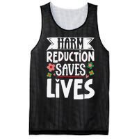 Harm Reduction Saves Lives Mesh Reversible Basketball Jersey Tank