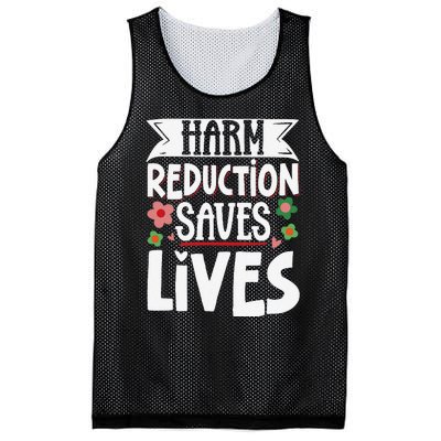 Harm Reduction Saves Lives Mesh Reversible Basketball Jersey Tank