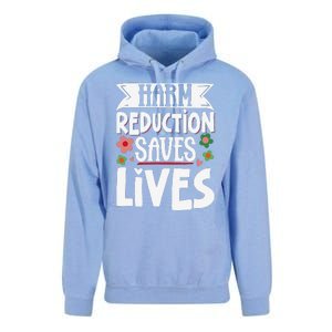 Harm Reduction Saves Lives Unisex Surf Hoodie