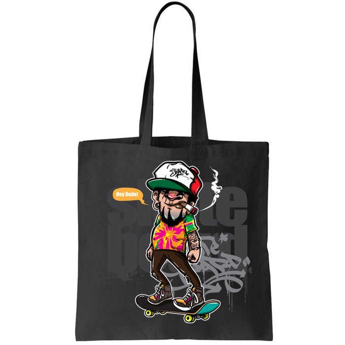Hipster Riding Skateboard Bag