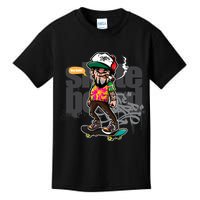 Hipster Riding Skateboard Kids T-Shirt
