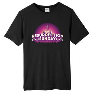 Happy Resurrection Sunday Cross Tall Fusion ChromaSoft Performance T-Shirt