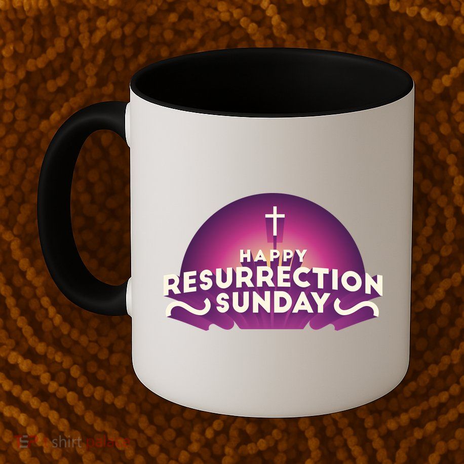 Happy Resurrection Sunday Cross Mug