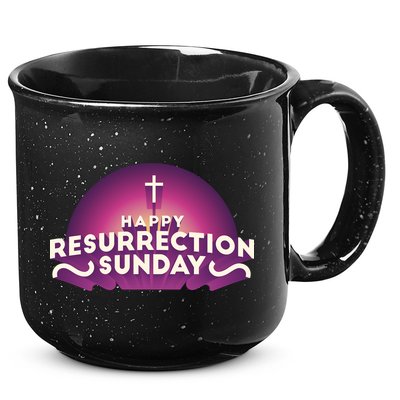 Happy Resurrection Sunday Cross 15oz Campfire Ceramic Mug